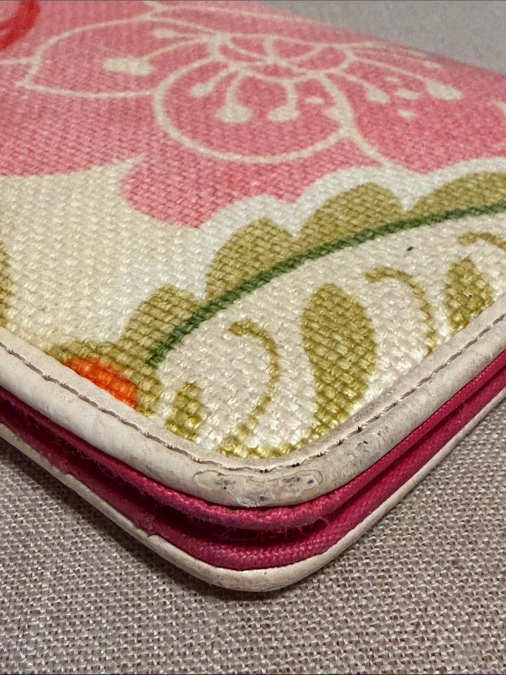 Spartina Floral Canvas Wallet WELL LOVED